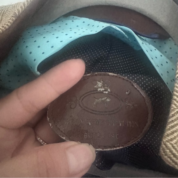 The Extreme Collection British Chic women's Brown Plaid Double-Breasted Coat 38 - Picture 6 of 9